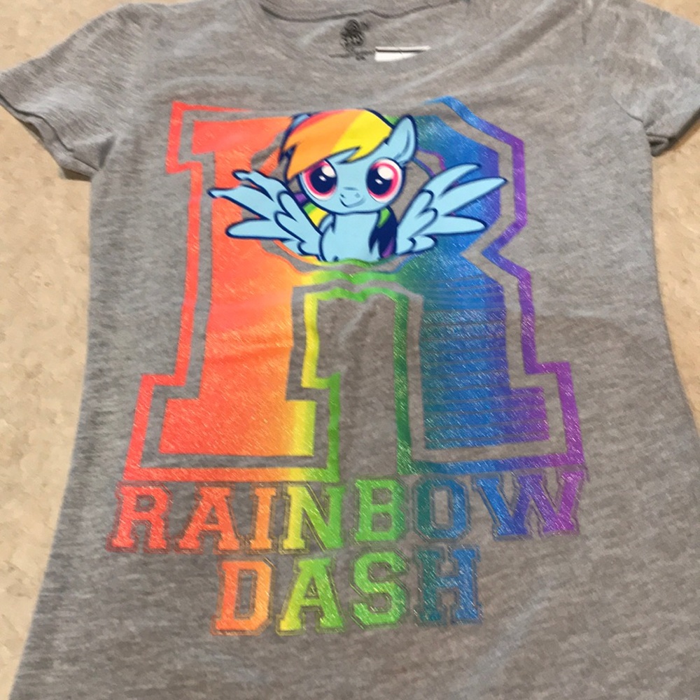 Girls rainbow dash tee shirt
